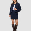 Sorae Set Midnight Blue Short Jacket & Short Skirt