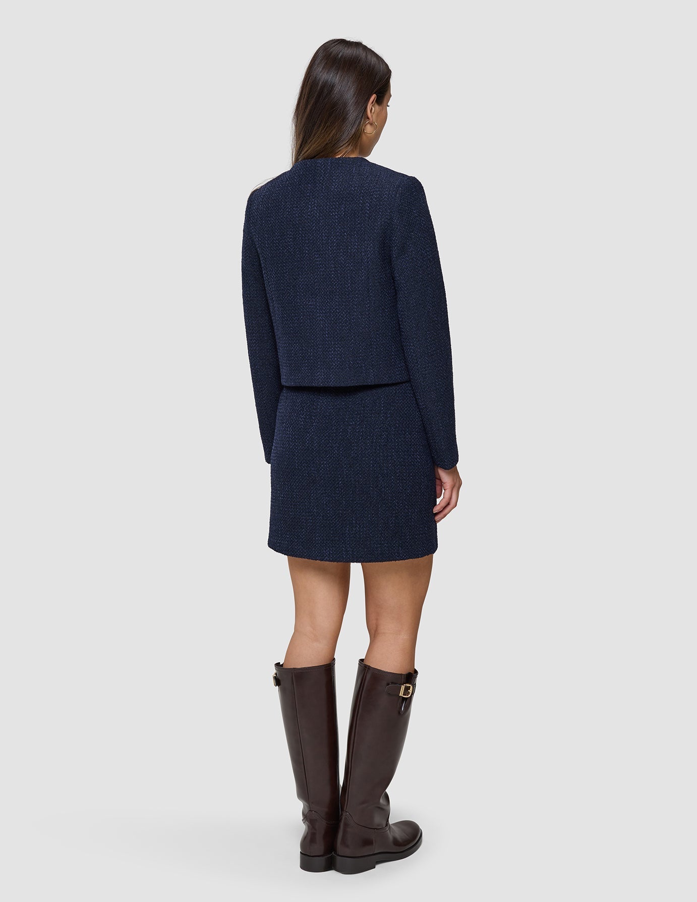 Sorae Set Midnight Blue Short Jacket & Short Skirt