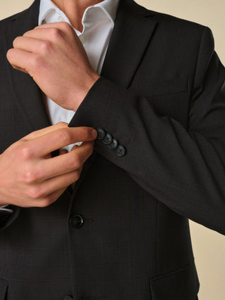 Essential Blazer Regular Black Check