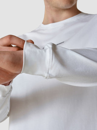 Supima Autograph Long-Sleeved T-Shirt White