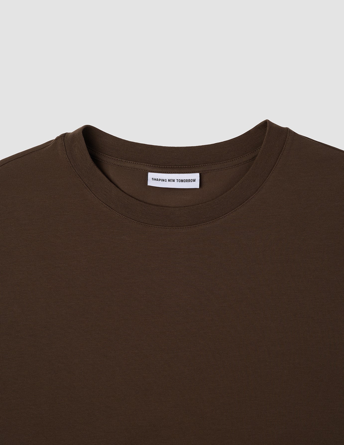 Supima T-shirt Box Fit Saddle Brown
