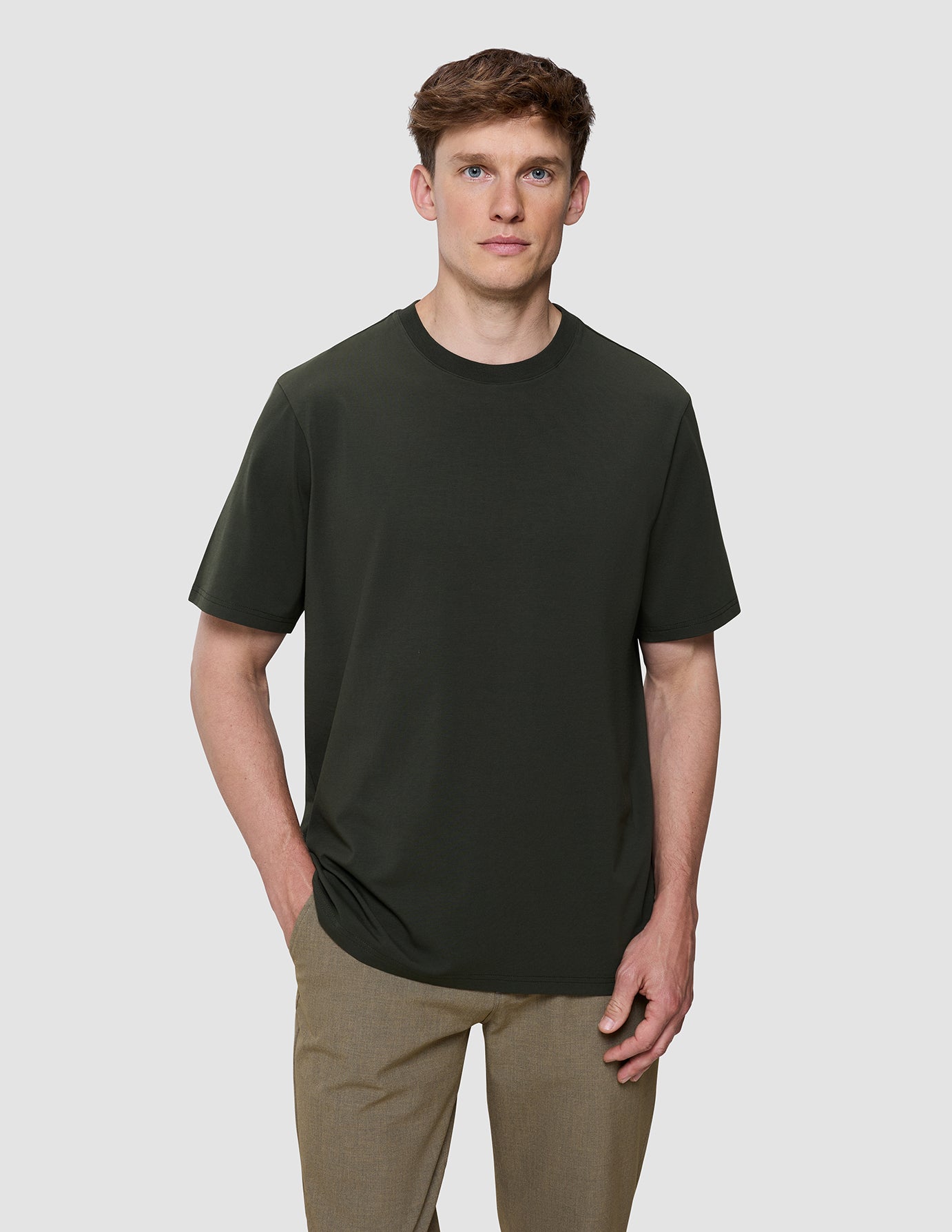 Supima T-shirt Box Fit Green Night
