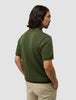 Textured Knitted Short Sleeve Polo Urban Green