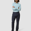 Tech Linen Elastic Pants Midnight Blue