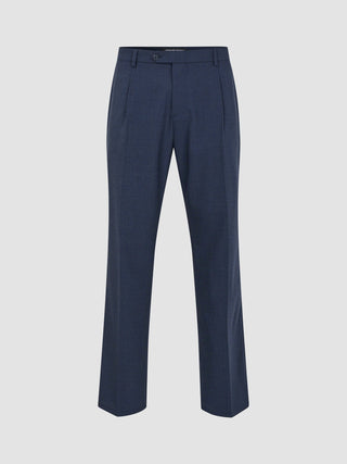 Tech Wool Suit Pants Relaxed Fit Navy