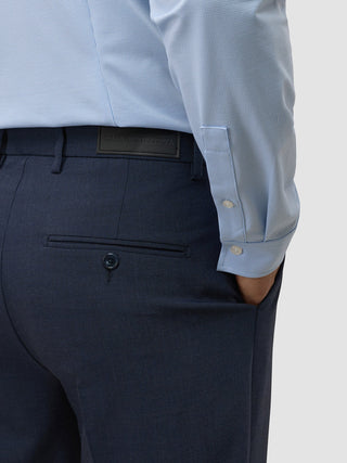 Tech Wool Suit Pants Relaxed Fit Navy