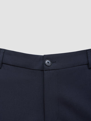 Tech Linen Elastic Pants Midnight Blue