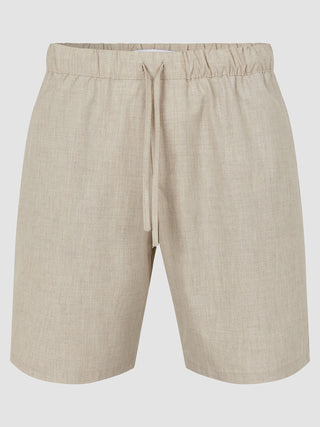 Tech Linen Elastic Shorts Sandshell