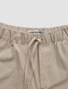 Tech Linen Elastic Shorts Sandshell