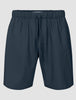 Tech Linen Elastic Shorts Navy