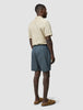 Tech Linen Elastic Shorts Navy