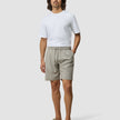 Tech Linen Elastic Shorts Raw Beige