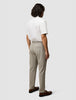 Tech Linen Elastic Pants Raw Beige