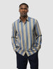 Tech Linen Casual Shirt Coastal Stripes