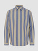 Tech Linen Casual Shirt Coastal Stripes