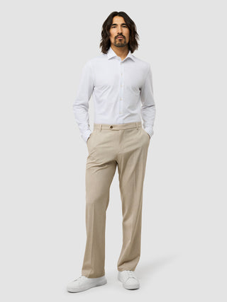 Tech Linen Suit Pants Relaxed Fit Sandshell