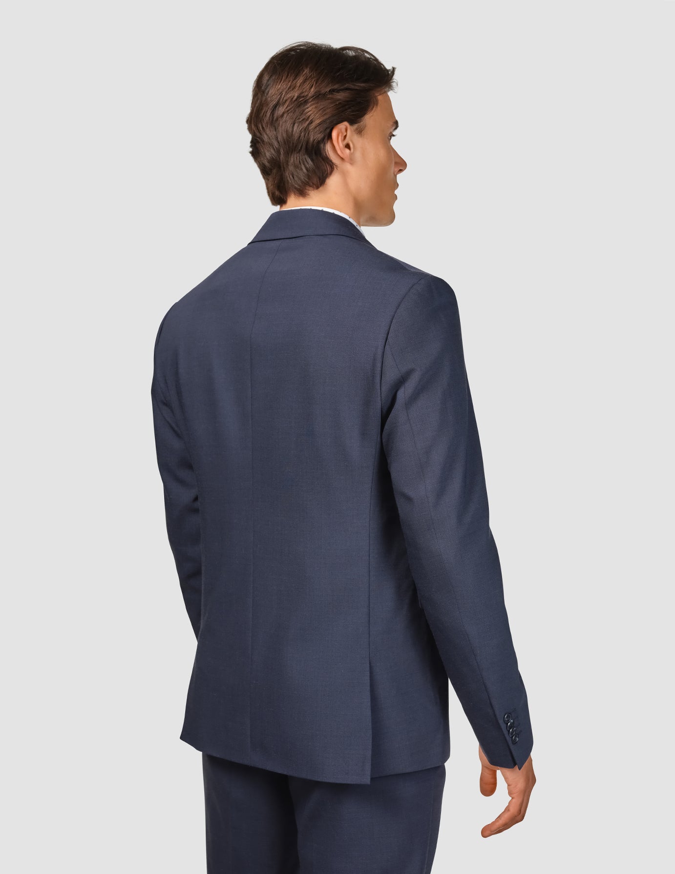 Tech Wool Blazer Navy Regular
