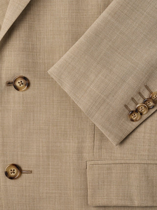 Tech Wool Blazer Sand Regular