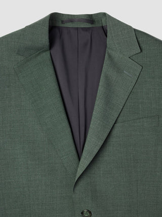 Tech Wool Blazer Green Night Regular