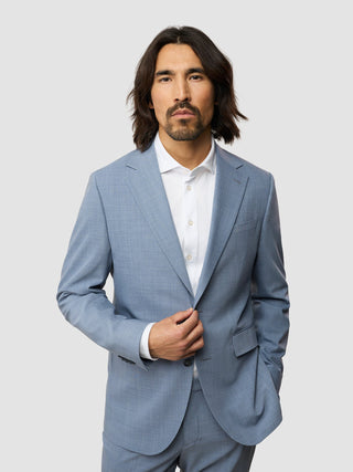 Tech Wool Blazer Light Blue Regular