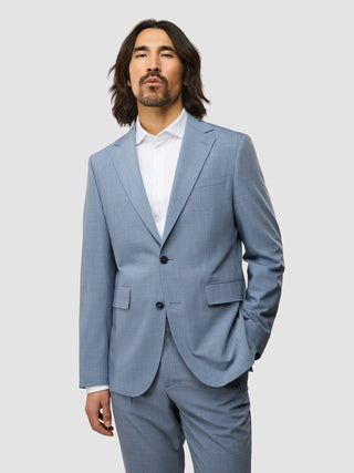 Tech Wool Blazer Light Blue Regular