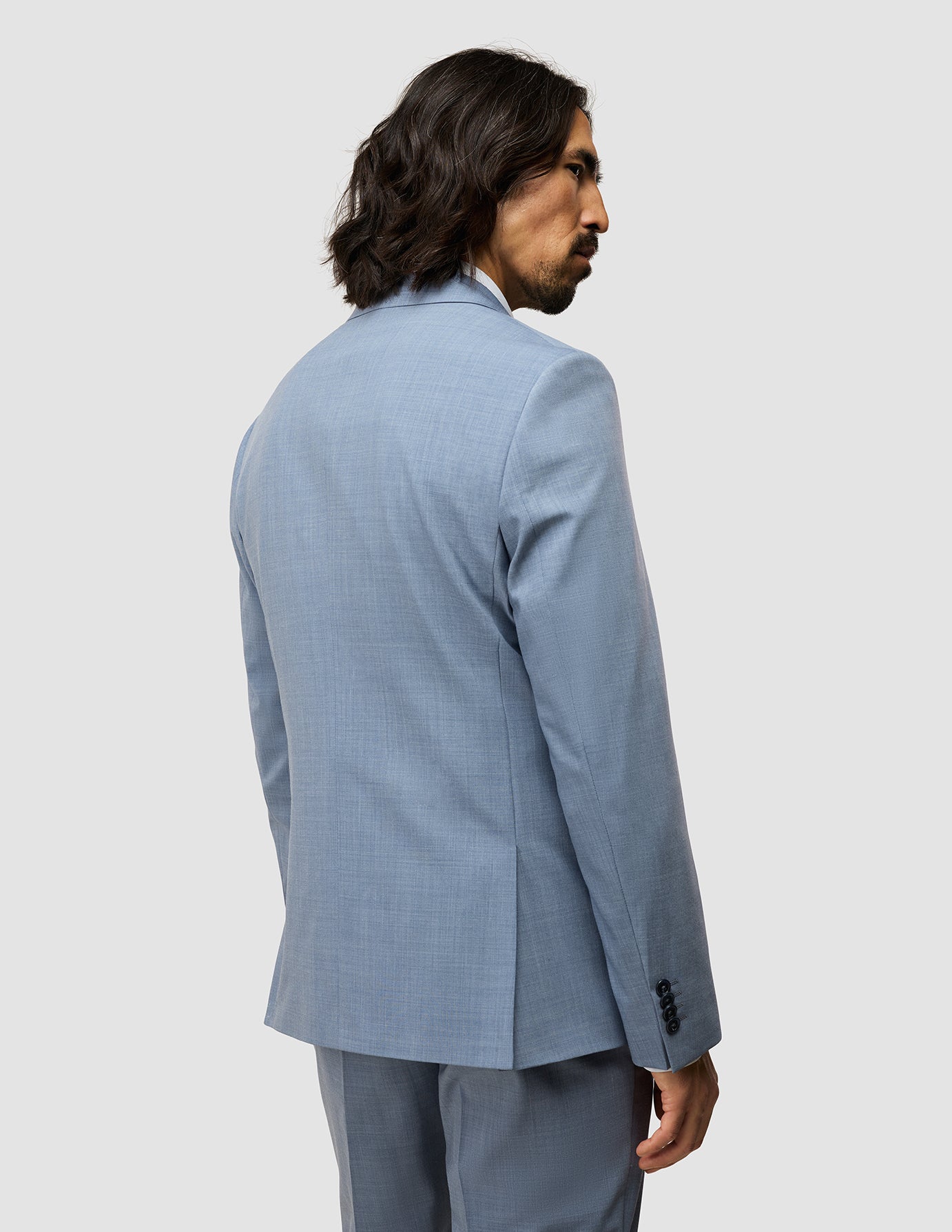 Tech Wool Suit Light Blue