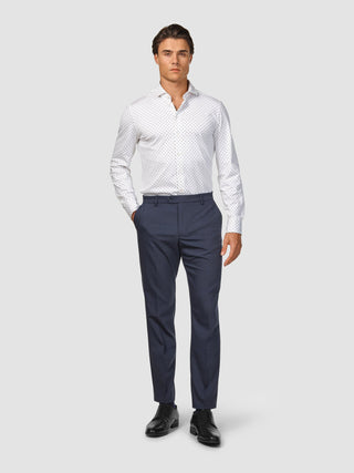 Tech Wool Suit Pants Regular Navy