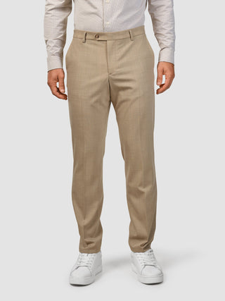 Tech Wool Suit Pants Regular Sand