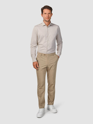 Tech Wool Suit Pants Regular Sand