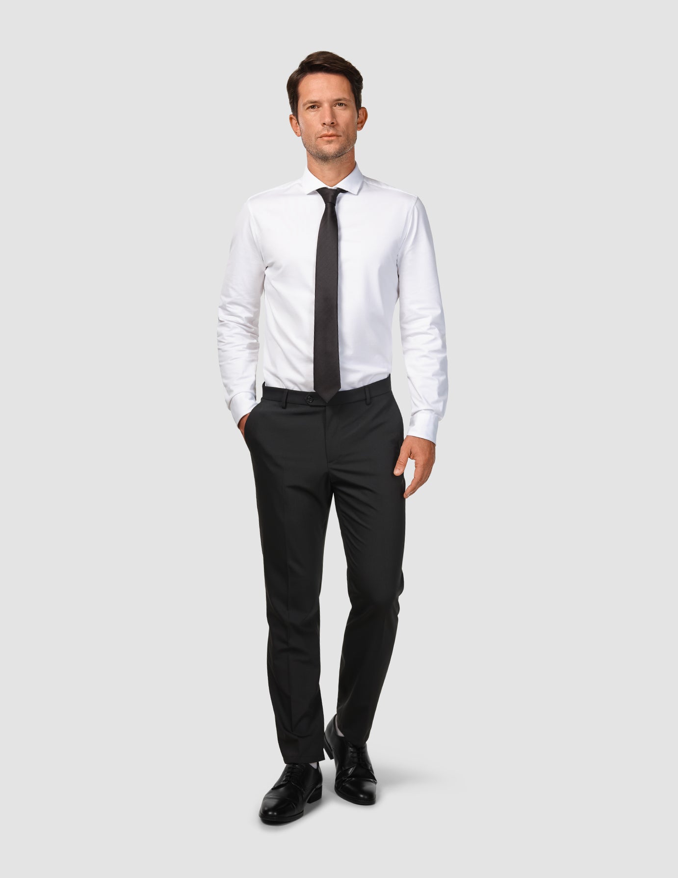 Tech Wool Suit Pants Regular Black