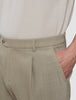 Tech Wool Suit Pants Relaxed Fit Sand