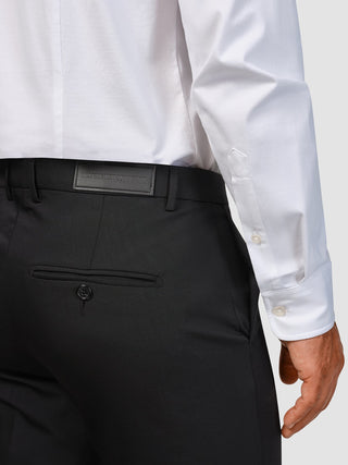 Tech Wool Suit Pants Slim Black