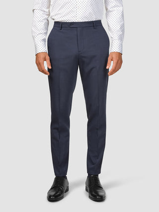 Tech Wool Suit Pants Slim Navy