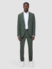 Tech Wool Suit Pants Slim Green Night