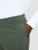 Tech Wool Suit Pants Slim Green Night