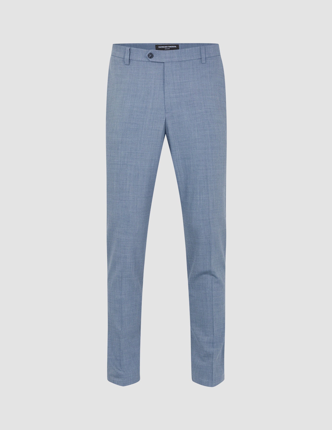 Tech Wool Suit Pants Slim Light Blue