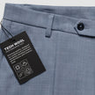 Tech Wool Suit Pants Slim Light Blue