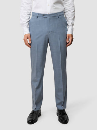 Tech Wool Suit Pants Regular Light Blue
