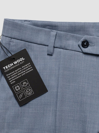 Tech Wool Suit Pants Regular Light Blue