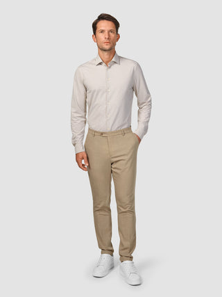 Tech Wool Suit Pants Slim Sand