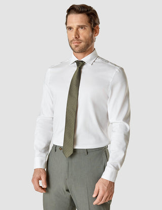 Tie Herringbone Remote Green