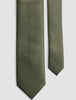 Tie Herringbone Olive Steel