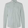 Travel Shirt Mint Grey Slim