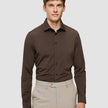Travel Shirt Saddle Brown Regular
