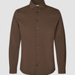 Travel Shirt Saddle Brown Regular