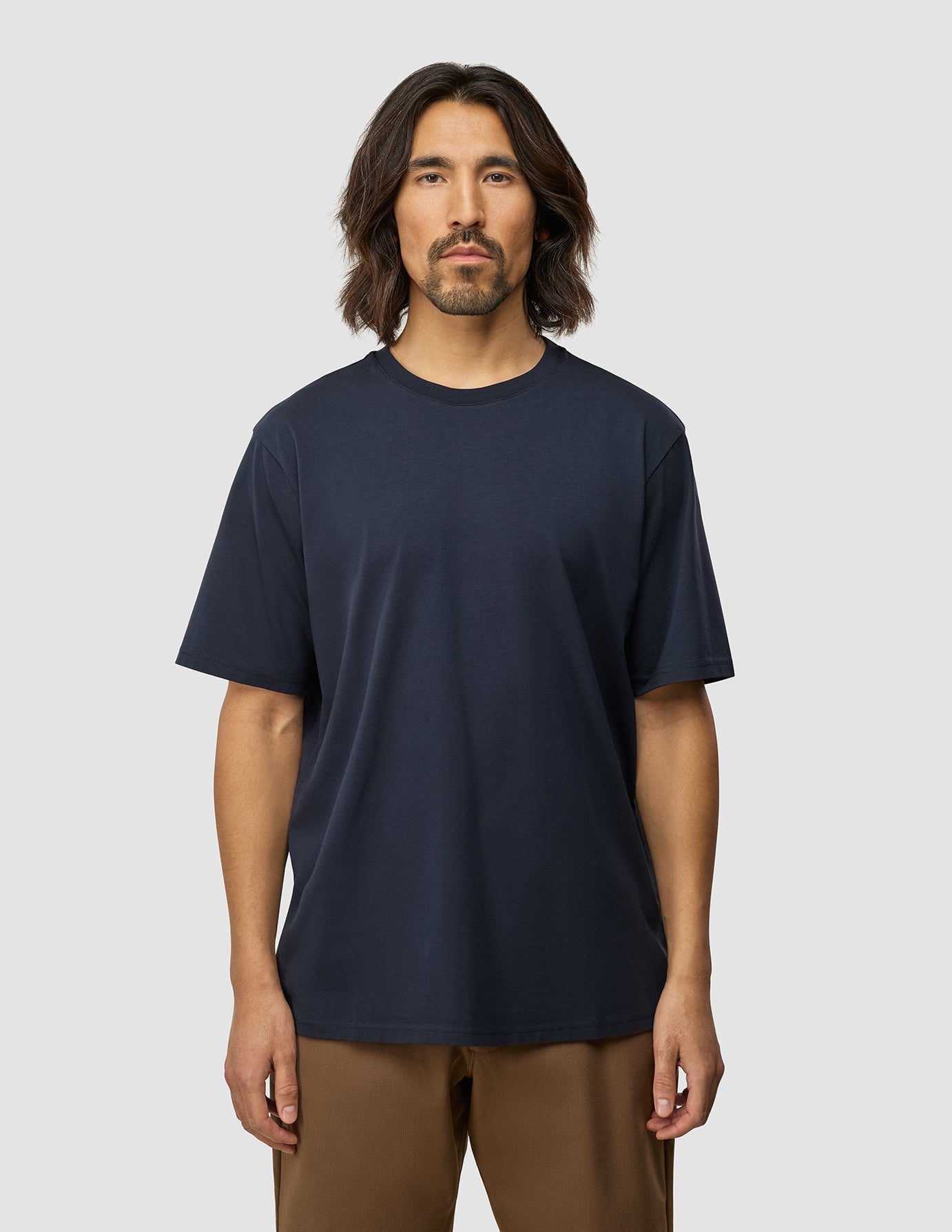 Supima T-shirt Box Fit Dark Navy