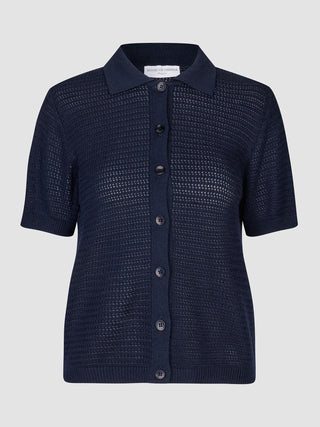 Women's Structured Polo Navy