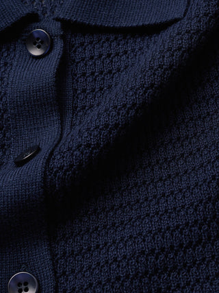 Women's Structured Polo Navy