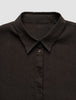 Women's Linen Shirt Short Sleeved Espresso