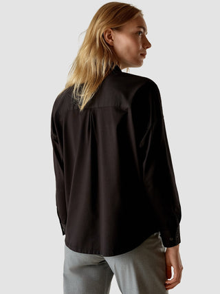 Oversized Long Sleeve Shirt Black